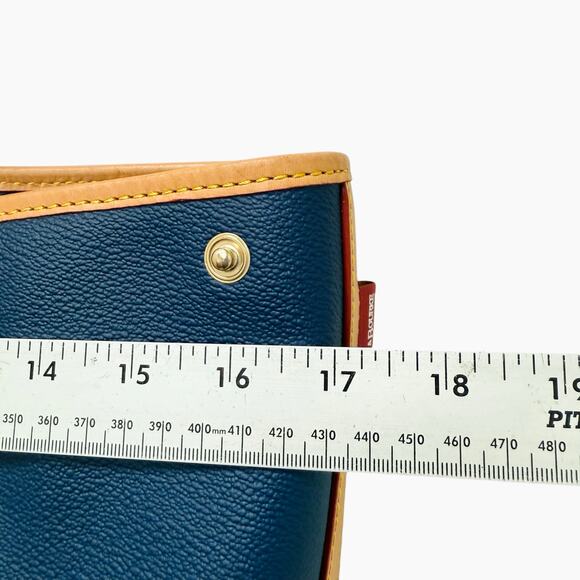 Vintage Dooney & Bourke Robert F. Kennedy Human Rights Blue Leather Bag - Picture 4 of 13